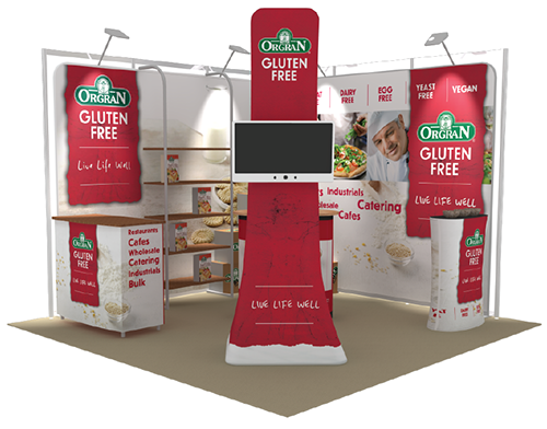 Exhite - modular fabric trade show stands