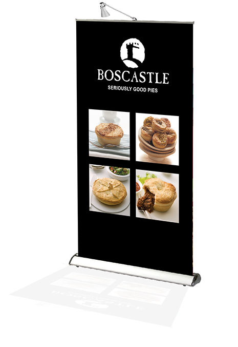 Kolossal - Exhite Pullup banners, delux and economy models in widths from 850mm